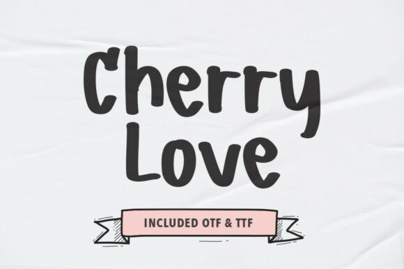 Cherry Love Font - Featured Image