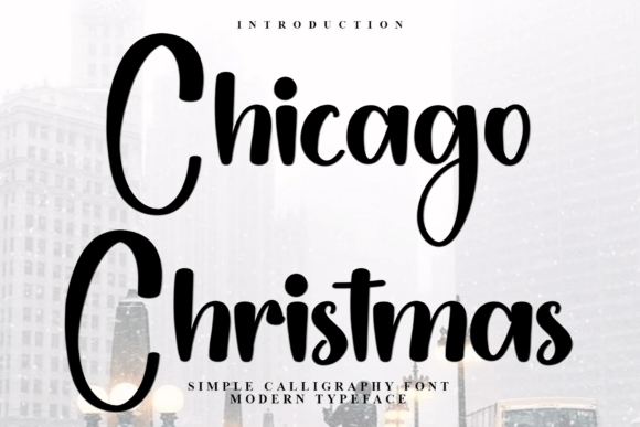 Chicago Christmas Font - Featured Image