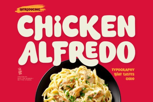 Chicken Alfredo Font - Featured Image