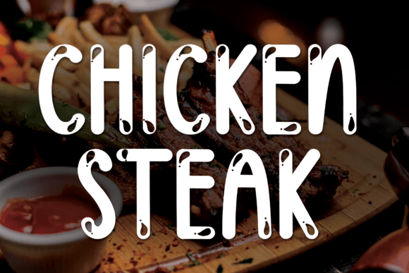 Chicken Steak Font - Featured Image