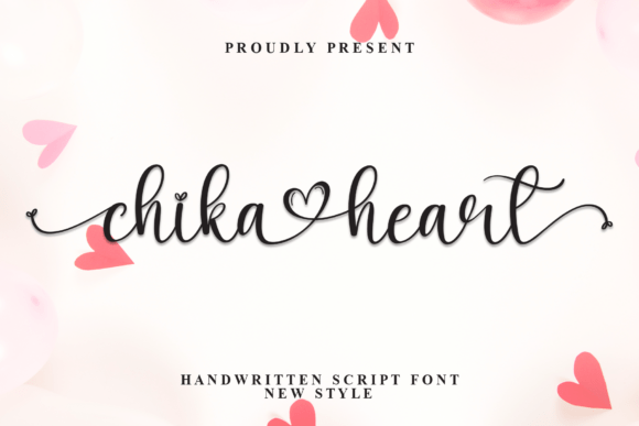 Chika Heart Font - Featured Image