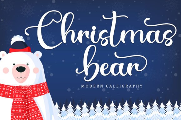 Christmas Bear Font - Featured Image