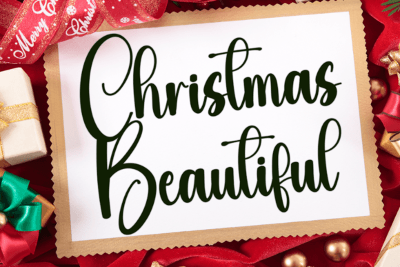 Christmas Beautiful Font - Featured Image