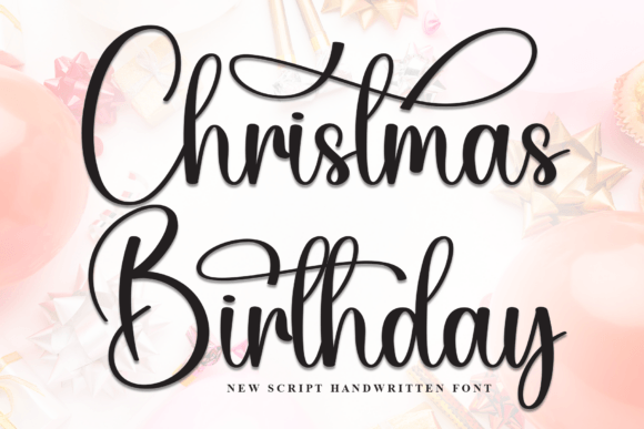 Christmas Birthday Font - Featured Image