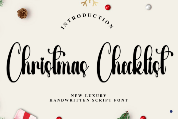 Christmas Checklist Font - Featured Image