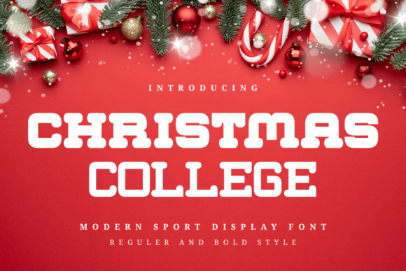 Christmas College Font - Featured Image