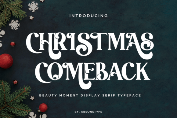 Christmas Comeback Font - Featured Image