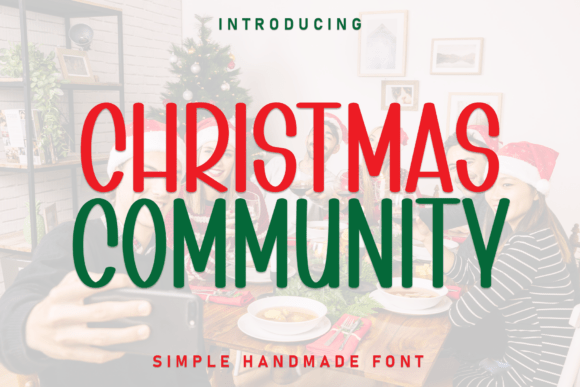 Christmas Community Font - Featured Image