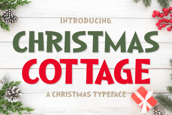 Christmas Cottage Font - Featured Image