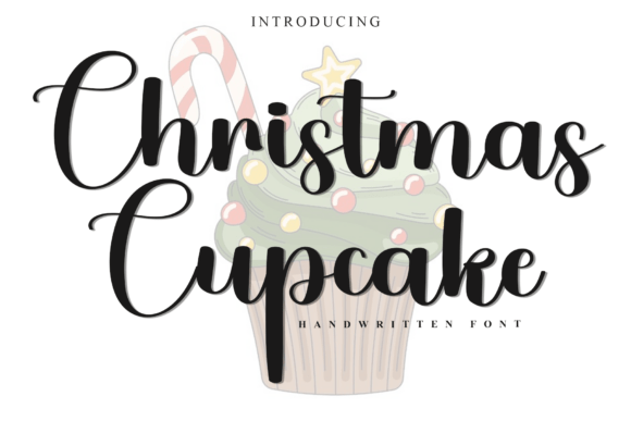 Christmas Cupcake Font - Featured Image