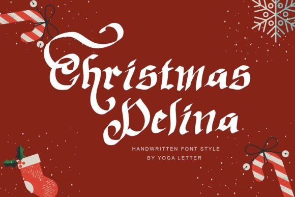 Christmas Delina Font - Featured Image