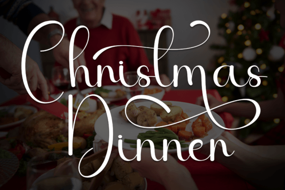 Christmas Dinner Font - Featured Image