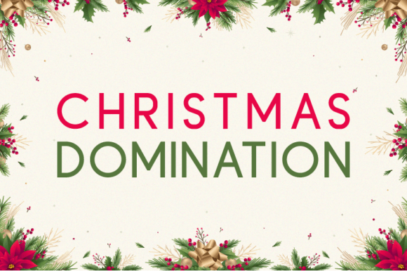 Christmas Domination Font - Featured Image