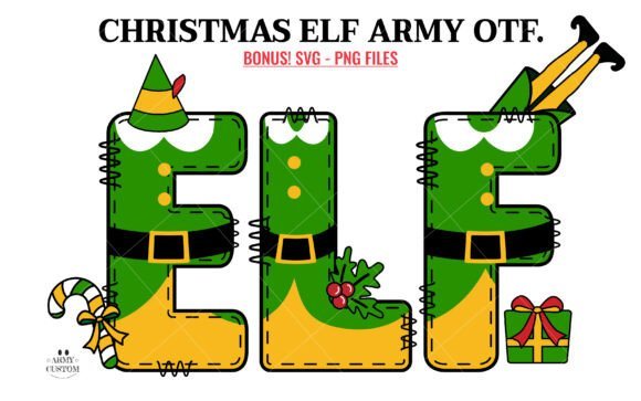 Christmas Elf Army Font - Featured Image