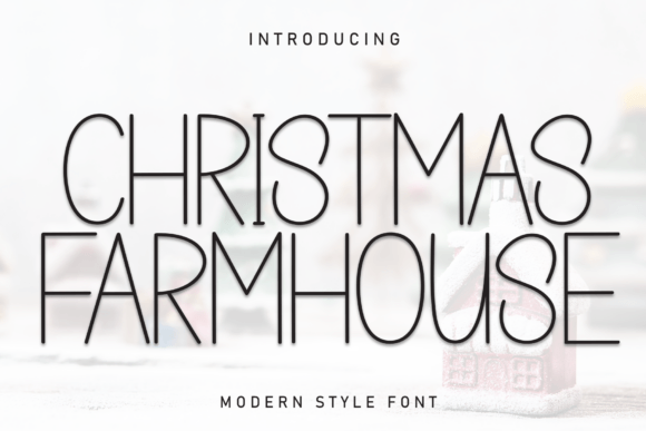 Christmas Farmhouse Font - Featured Image