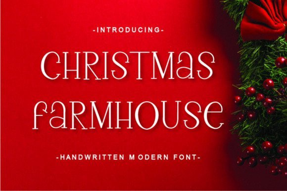 Christmas Farmhouse Font - Featured Image