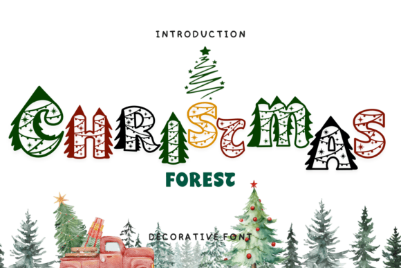 Christmas Forest Font - Featured Image