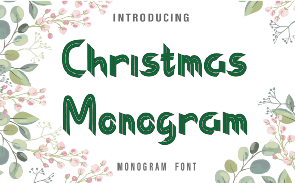 Christmas Monogram Font - Featured Image