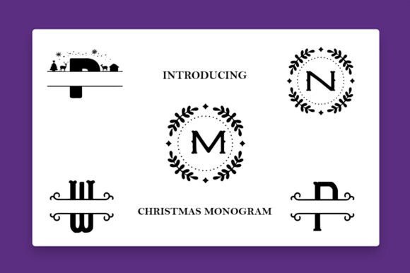 Christmas Monograms Font - Featured Image