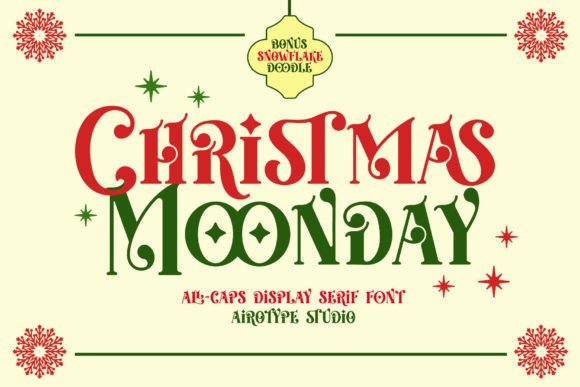 Christmas Moonday Font - Featured Image