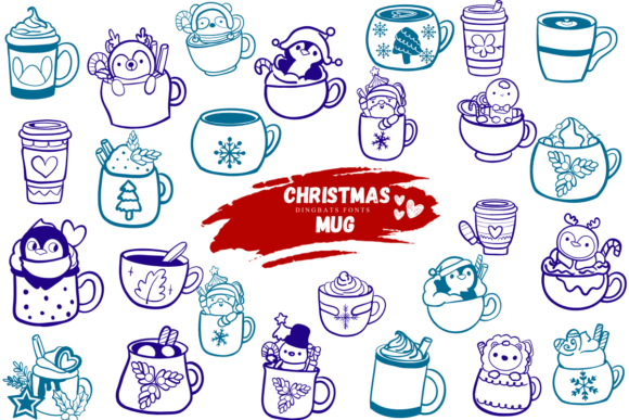 Christmas Mug Font - Featured Image
