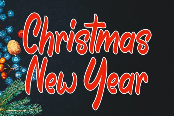 Christmas New Year Font - Featured Image