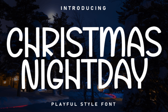 Christmas Nightday Font - Featured Image