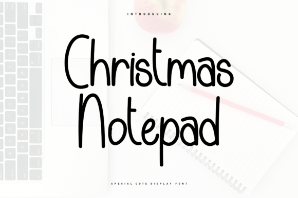 Christmas Notepad Font - Featured Image