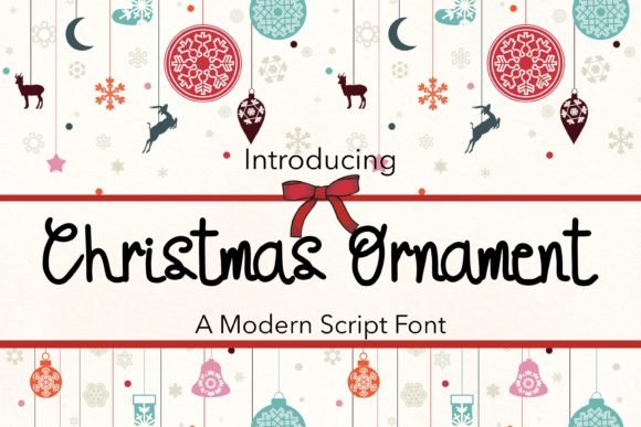 Christmas Ornament Font - Featured Image