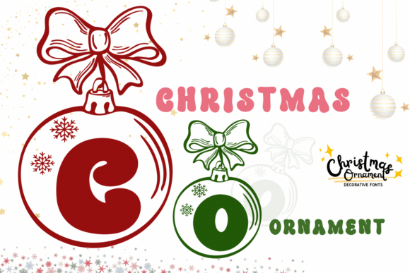 Christmas Ornament Font - Featured Image