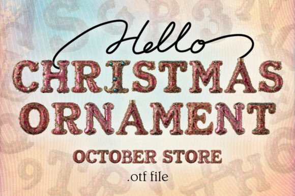 Christmas Ornament Font - Featured Image