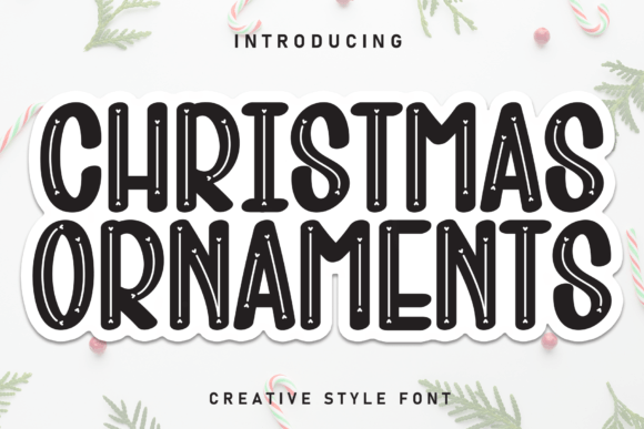 Christmas Ornaments Font - Featured Image