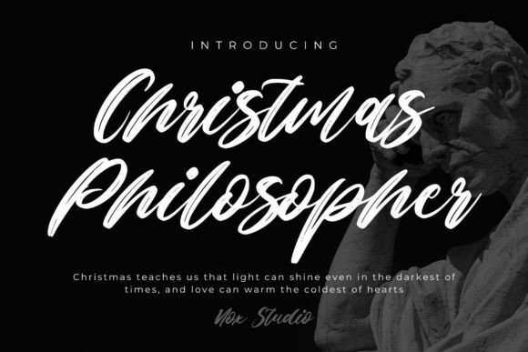 Christmas Philosopher Font - Featured Image