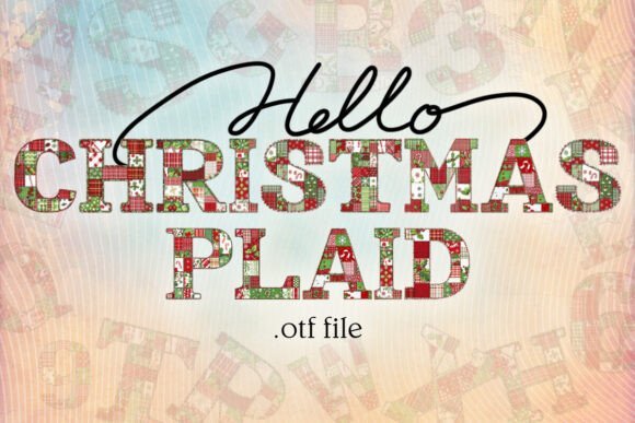 Christmas Plaid Font - Featured Image