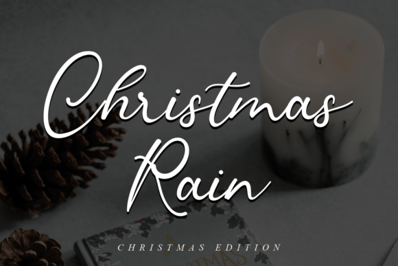 Christmas Rain Font - Featured Image