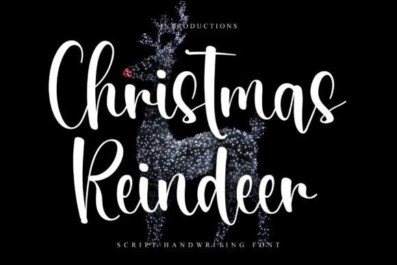 Christmas Reindeer Font - Featured Image