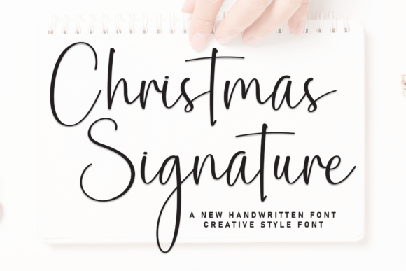 Christmas Signature Font - Featured Image