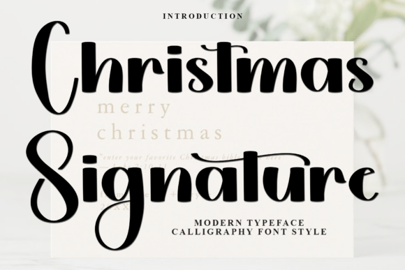 Christmas Signature Font - Featured Image