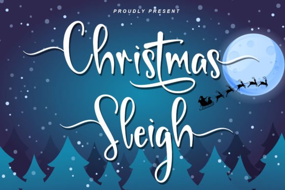 Christmas Sleigh Font - Featured Image