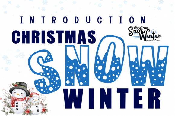Christmas Snow Winter Font - Featured Image