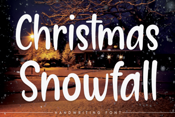 Christmas Snowfall Font - Featured Image