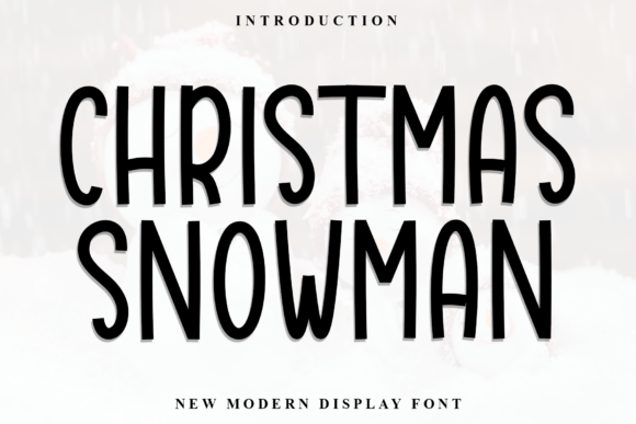 Christmas Snowman Font - Featured Image
