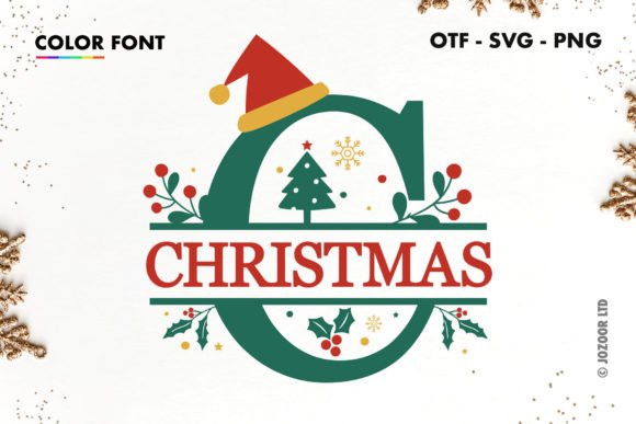Christmas Split Monogram Font - Featured Image