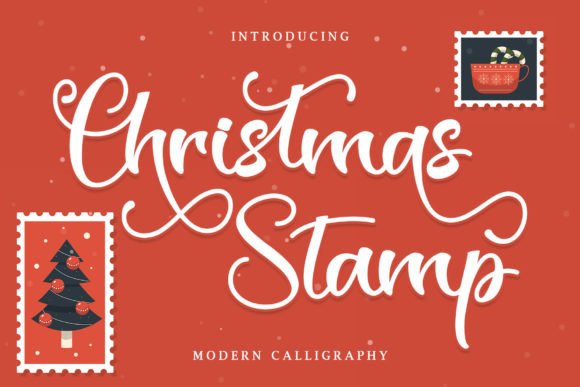 Christmas Stamp Font - Featured Image