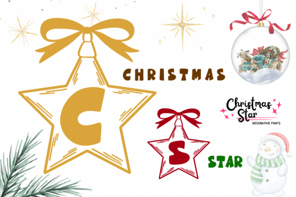 Christmas Star Font - Featured Image