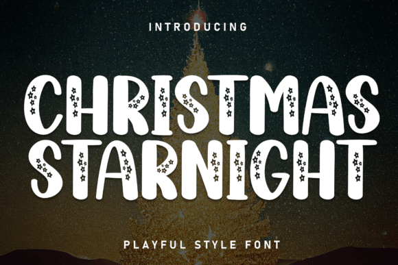 Christmas Starnight Font - Featured Image