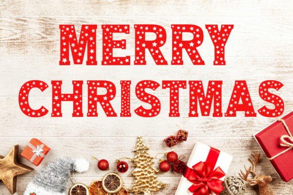 Christmas Stars Font - Featured Image