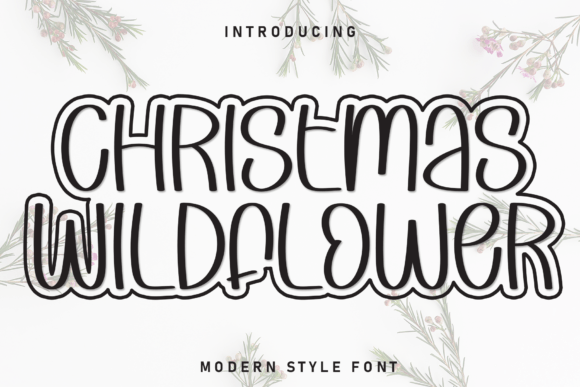 Christmas Wildflower Font - Featured Image
