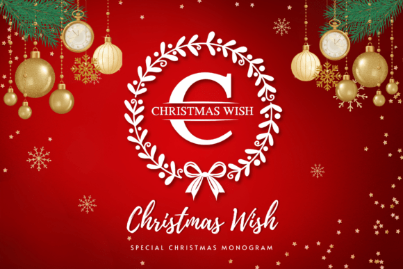 Christmas Wish Monogram Font - Featured Image