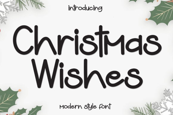 Christmas Wishes Font - Featured Image